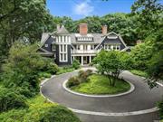 A one-of-a-kind compound centered on a magnificent shingle-style home designed by renowned architects Shope, Reno, Wharton and ideally positioned atop its almost 9-acre property to capture extraordinary views of Long Island Sound across its back expanse. Spectacular landscape design by Oehme Van Sweden Associates designed to highlight the home&rsquo;s exterior features including its heated salt-water pool with cabana. Newly constructed, masterfully engineered lumber and gravel path to beach path to LI Sound. A more luxurious sanctuary does not exist.