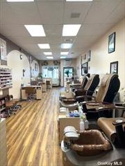 TURNKEY nail salon with established client list in business for over 24 years!! Highly visible location close to multiple other busy shops. 6 Day / week business. Very busy shop. 4 Manicure tables, 4 pedicure / massage chairs and waxing area. All equipment and inventory included in sale. This is a business only sale.