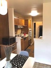 This1 Bedroom is in the Nexus of Corona, close to all. The super lives on site, this unit is on the top floor. Electric and Gas are included. Low maint cost unit on a quiet street. Window lined living room and bedroom allow for plenty of light.