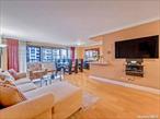 High Rise Luxury Building. Largest Deluxe One Bedroom, Living Room, Renovated Kitchen & Bath , Dining Room (Can Be Used As A Den Or Office ). Closets Galore, Dbl Terrace With Spectacular Views Of Little Neck Bay, Long Island Sound. 24 Hr. Doorman , 24 Hour Security. On Site Shopping Arcade W/Deli/Grocery Store. Beauty Spa, Pool, Gym, Tennis, Pickle Ball & Party Room. Close To All Shops And Transportation. Total W/ Assessment $ 1, 546.19 includes Gas, Elec, , Heat, Central A/C , Real Estate Taxes + Water. Guaranteed Indoor Parking Garage available $180 monthly. Outdoor $115 monthly if available. Special Spectrum pkg available Cable +Internet $70 per month.