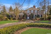 Marked by an elegant and impressive approach, this stately Sands Point 5BR/4.55 bath Georgian Colonial sits on 1.2 beautifully manicured flat acres. The architectural details and classic charm of this home has been meticulously maintained, while the sellers have completely updated the house for today&rsquo;s lifestyle. This bright and well thought out home is perfect for entertaining both inside and out. Enjoy the state of the art chef&rsquo;s eat-in kitchen designed by renowned kitchen designer Christopher Peacock, entertain in the beautiful dining and living rooms by the original wood burning fireplace or have a drink in the home&rsquo;s wood paneled library/den. Entertainment abounds in the cozy screening room, fully outfitted home gym, and indoor basketball court. The outside features a heated gunite pool and a pool house complete with living room, kitchenette and full bath with laundry. Full house natural gas generator, a three car garage, and deeded beach rights. No detail has been overlooked in this very special home. You will never want to leave!