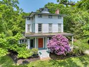 Meticulously restored and maintained 19th C Italianate style residence, beautifully set on elevated 1.25-acre lot. Built around 1850 by Silas Horton and occupied by his descendants until the 1960&rsquo;s. original wrap around porch, floor to ceiling windows, ornate Cupula, marble fireplace mantles, original wide floorboards, in-tact period moldings, trims, banisters, and doors. Large, updated kitchen and baths, wood burning fireplace, large walk-up attic. Rarely does a house of this vintage and quality become available.