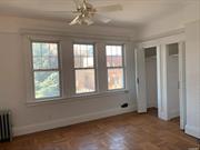 Two king sized bedroom duplex apartment with plenty of closets, dining room, living room, eat-in-kitchen. hardwood floors, lots of windows, very bright & cozy. Move in condition. Located conveniently near public transportation and shopping centers.