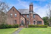 Fabulous sunny red brick Tudor with a Colonial style layout. You&rsquo;ll enjoy this stately home with generously sized rooms, beautiful oak floors and architectural style niches and built-ins. The first floor includes a formal dining room on the left and living room to the right. Beyond the living room, is a cozy wood paneled office/gym/sunroom with access to the yard. All of the rooms are very spacious. The kitchen has direct access to the driveway and is adjacent to an office with sliding doors to a stone patio and steps down to a larger brick patio and yard. The second floor includes a primary bedroom with en-suite bath and 3 add&rsquo;l hall bedrooms. A third floor bedroom and bathroom is a great option for family and friends. The finished lower level includes another bedroom and bathroom, a finished recreation space, and access to the garage. You&rsquo;ll enjoy living and entertaining in this beautiful home! Close to schools, shops and houses of worship.