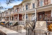 New on the market-- a charming 2-family brick home located in a historical district in a sought-after part of Ridgewood. This captivating property offers two bedrooms over three, full partially finished basement, cozy yard, and a unique, covered front porch. You can expect many early 20th century original details such as panelling, mouldings, and woodwork. The kitchen includes original interior Dutch door! Home offers spacious layout with high ceilings throughout the entire property. Make it yours!