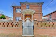 Gorgeous brick single family house in Flushing situated on a tree lined quiet street. Lot size 40x100, zoning R3-2, The property was rebuilt in year 2008. First floor contains an amazing eat in kitchen, marble countertop and stainless appliance. spacious living room, and half bathroom. Second floor contains a skylight to let in an abundant amount of sunshine, 1 master bedroom, 2 additional bedrooms, many closets, and a skylights. , finished basement with separated entrance. Close to a diverse selection of shops and restaurants. Close to Q25 and Q34 busses.