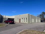 14400 sq ft 1 story Industrial Building on a slab, Set up for easy subdivision into 2 units. Plenty of power. Office spaces air conditioned. Two drive in doors. 15ft ft under steel. Natural Gas Space Heaters. Stand Alone Building on its own site. Parking and building access on all 4 sides. Building is Steel and Masonry with no deferred maintenance needed. Landscaped site. All drive-able areas paved. Plenty of Parking. Very easy to find its just off Horseblock Rd., Additional information: Office Pct.:15, vac_perc:0, Building Size:14416