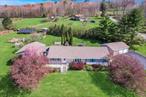 CALLICOON NEW YORK COUNTRY ESCAPE!! Beautifully maintained ECO-FRIENDLY 4-bedroom ranch with an amazing view of the mountains and farm across the quiet country road. Renovated top to bottom with top-of-the-line appliances, KraftMaid kitchen cabinets, Granite countertops, High-efficiency Split units, and new flooring throughout. The primary Suite is fully separate from the rest of the house making it ideal for Short Term Rentals. The 3-car detached garage has an Electric EV plug for Car charging, remote door openers, and paved driveway access. Minutes to the charming village of CALLICOON, the wild and scenic DELAWARE RIVER, historic music venue BETHEL WOODS Performing Arts Center, RESORTS WORLD CASINO.  10 Raised bed gardens, Fruit Trees, and Fenced area for Pets and youngsters. WHOLE HOUSE GENERATOR (GENERAC 4500KW output. And lastly 21 Ground Mounted SOLAR Panels: the ideal COUNTRY GETAWAY plus potential income-producing short-term rental.