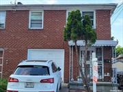 Flushing Queens NY Semi-detached brick 2 family house for sale in a convenient Location Location Location, and with investment potential. Close to Bus, Park, School, Shops, Near Public Transportation, block & half away from Flushing Hospital, w/full finished basement OSE outside separate entrance