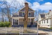 Beautifully and completely renovated Colonial with wrap-around porch over looking and adjacent to the park. Enjoy the quiet neighborhood as the house is situated on a dead end street within walking distance to Main Street, schools and train. This 3 bed 3 bath home has great flow, a lot of natural light, primary bedroom is ensuite, 2 additional bedrooms with full bath plus an office. First floor offers an open concept with eat in kitchen with gas cooking, open living room with fireplace, dining room and den, all captivating the peaceful park.