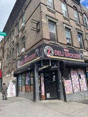 Mixed use Building Situated 3 Blocks from the subway, 1 Block from Park. Building is 20 x 45. First Fl is used as a Deli. Second and Third Floor are 3 Bedroom Apartments. Apartments can be delivered vacant. This is a corner building in a very busy intersection of Belmont Ave and Mother Gaston Blvd.