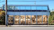 This glass-front store on busy Washington Avenue has visible and well-marked municipal parking across the street. The LIRR station and bus stops are only a 3-minute walk away and easily accessible from all directions. The space has been gutted to provide a clearer picture of what a potential tenant can do with it.