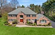 Welcome to 104 Pound Hollow Road, a distinguished property in Old Brookville. This brick center-hall colonial situated on a picturesque two acres features six bedrooms, five full bathrooms and two half bathrooms. The residence showcases abundant natural light throughout. Its expansive interior with generously sized rooms adorned with wood floors, blends elegance with modern comforts. Key highlights include an open eat-in kitchen with a butler&rsquo;s pantry, den with soaring ceilings and fireplace, first floor bedroom and a private home office. Primary suite offers a seating area, walk-in closets, and an en-suite bathroom. The home also includes two additional en-suite bedrooms and two bedrooms with a shared bathroom. The expansive layout, with its beautiful wood flooring throughout, provides an ideal setting for both relaxation and entertainment.  Outdoors, discover meticulously landscaped verdant grounds, a spacious brick patio, and a heated salt-water gunite pool. The three-car garage provides convenient parking and storage. 104 Pound Hollow Road seamlessly combines classic design elements, generous room sizes and an abundance of natural light, offering an unparalleled living experience in Old Brookville.