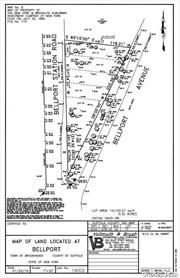 Partially cleared lot, triangular shaped land right on station road. Incredible location and close to all shopping, Bellport Village(no village tax), Public library, schools and more! Great opportunity to build your own home!