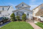 Open the door to this pretty Colonial on a great street in Queens County. This home welcomes you with it&rsquo;s midblock location and pretty white exterior. The living room offers a bow window allowing great light to reflect on the nicely finished wood floors. The living room flows to the good sized dining room and the well designed kitchen has ample cabinetry and three different granite prep spaces for all of your entertainment needs.  Right off the kitchen is a covered porch leading down to a nice patio. The detached garage provides great storage! Back inside, there is a full basement offering additional storage. The pretty staircase in the living room leads to the three bedrooms upstairs along with the full bath. Make this charming home yours! Enjoy the easy access to shops, schools, parks, public transportation-Prime Location!! ** SELLER MUST FIND HOME**