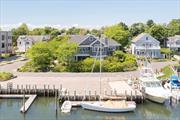 **Exquisite Nantucket Style Cedar Shake Home with Breathtaking Waterviews** Perfectly situated on one of the most coveted streets in Greenport Village, this 3-bed, 5-bath home has a commanding presence and is positioned perfectly to enjoy wide views of Stirling & Greenport Harbor. Step inside to discover a thoughtfully designed upside-down layout that places the main living areas on the upper level, maximizing views of the surrounding waters and enhancing the feeling of openness and natural light. Meticulously crafted with attention to detail, this residence boasts white oak wood floors that exude timeless charm and vaulted ceilings anchored by wood beams for a touch of rustic elegance. The lower level features 2 en-suite bedrooms, a cozy den and laundry. Upstairs has an open floorplan featuring a gourmet eat-in-kitchen with high-end stainless steel appliances & a walk-in pantry, a dining room with water views in every direction, and a living room with a gas fireplace. Through sliding glass doors, step out to the mahogany waterside upper deck to soak in the maritime ambiance or enjoy al fresco dining with a view. Outside, the fully fenced grounds with mature & manicured landscaping create privacy for a peaceful outdoor retreat, all while the vibrant village life awaits just moments away. Ask about the dock slip available for rent. Come see for yourself! It&rsquo;ll be worth your time!