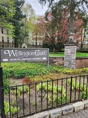 One bedroom, one bath coop in inviting Wellington Court Complex. Amenities are elevator building, Nice Hardwood floors, some are covered with carpet, stainless steel appliances, ceramic tile backsplash in kitchen, laundry in complex. Beautiful garden to enjoy in the summer with out door seating. Short walk to metro north train, buses, post office, banks, shops, restaurants, and so much more.