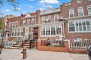 Bay Ridge! This one-family attached brick residence is 19 x 32 and situated on a 19 x 100 lot. The spacious layout includes a renovated large kitchen with an abundance of maple wood cabinets, granite countertops, and easy access to a rear deck for outdoor entertaining. Classic features like parquet floors, French doors, and high ceilings adorn the first floor, while the enclosed porch fills with natural light through new windows. Entertain in the formal dining and living rooms, or retreat to the sunny second floor with two king-size bedrooms, a third bedroom, and a luxurious fully tiled bath with a jacuzzi tub and linen closet.This home is equipped with HVAC systems to ensure year-round comfort, while the finished basement offers a separate entrance, ? bath, gas boiler, hot water tank, circuit breakers and ample storage. Outside, enjoy a detached rear garage and one additional parking space. Benefit from the prime location near schools, parks, libraries, promenades, and transportation options. Experience Bay Ridge&rsquo;s vibrant dining scene, outdoor cafes, markets, and cultural events, all with easy access to NYC. Don&rsquo;t miss out on this opportunity!