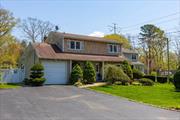 Welcome to your charming oasis in Ronkonkoma! This Center Hall Colonial offers the perfect blend of comfort, space, and style. With 4 bedrooms, including a master suite featuring his and her closets, this home is designed to cater to your every need. As you step inside, you&rsquo;ll be greeted by a first floor layout perfect for entertaining with a large dining room, den, and living room with a beautiful fireplace. The eat in kitchen is perfectly located, and has a bonus room that connects to the garage and side entrance. The garage has a large attic for additional storage. The true highlight of this home awaits outside-a spectacular newly renovated 4 season room that overlooks a picturesque, park-like yard. Whether you&rsquo;re enjoying your morning coffee or hosting a summer barbecue, this tranquil retreat offers the perfect backdrop for relaxation and outdoor enjoyment.