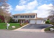 ***Pride of Ownership***Welcome Home to this Beautiful Massive Colonial that&rsquo;s an Entertainers DREAM! Envision yourself enjoying your InGround Pool and Gorgeous Outdoor Kitchen on a beautiful Summer Day! Enter the Foyer with a spot for your shoes and you will notice the beautiful tile floor throughout. Enjoy the Den with wood burning fireplace and vaulted ceilings! Entertain your guests in your formal living room AND FDR! Country Kitchen with gorgeous new backsplash, updated SS Appliances, & crown molding. Bonus Room can be used as home office or play area for the kiddos! The 2nd floor features HUGE MBR with walk in closets, Master Bath featuring stall shower. The 3 bedrooms are large and the full bath is updated! Attic Storage! UPDATES: 200 AMP Service, 2 Zone Oil Heat, CAC, IGS, Heated & Lighted In Ground Pool, Whole house Surge Protection, Indoor & Outdoor Built in Surround Sound....5 Mins to Ronkonkoma Rail! Come and buy your own Oasis!