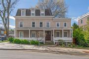 Located just off the Hudson river sits this classic colonial. Old school charm meets modern updates. This home features hardwood floors throughout, stainless steal appliances in the updated eat-in kitchen, with a cozy fireplace in the formal dining room. The second and third floor host 4 cozy bedrooms, a full bath, and laundry room. Multitudes of windows bring in natural light throughout the entire home. Zoned two family, there is an attached one bedroom rental apartment to be rented out, out or used as an in-law suite. Escape from the bustle of downtown in a private fenced in backyard, or enjoy people watching from your very own covered front porch. Right in the heart of downtown Irvington you&rsquo;ll find plenty of restaurants and shops, as well as easy access to the City, just off the train line. The location is a commuters dream! Don&rsquo;t miss out on this amazing home.