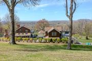 Come live where the earth meets the sky at this self-contained private estate. Live in this serene paradise year-round and experience the beauty of what mother nature provides. Get a sneak peak of the main attraction of this home as you pull up the lower driveway, the breathing taking VIEWS. Brick and wooden beam accents with an abundance of natural light welcome you into this home. Just a couple steps bring you into the kitchen with vaulted ceilings, hickory wood cabinets and granite counters. Family room and TV room both provide breathtaking views, while you stay warm and cozy with a fireplace and wood burning stove. First floor bedroom with views, convenient office and large bathroomwith double sink complete this level. Upstairs is the large floor area master suite, complete full bathroom, vaulted ceilings, hardwood floors, and the show stopper, wrap around balcony with more of the breathing taking views. Outer building provides a heated first floor garage work shop. Upstairs finished second work out floor studio, full bathroom, vaulted ceilings with central air and heat. The fenced in park grounds include mature, manicured landscaping, a high ceiling gazebo, terraced gardens, stone walkways and walls and a park like setting to relax and meditate or just daydream at the views. The gardens were featured on the Warwick Garden tour in 2013 .