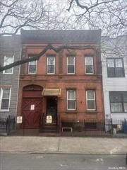 Welcome to this charming three-family house in Ridgewood! Step into this historical style front appearance with a small attached garage. The first-floor apartment boasts five rooms, including two bedrooms and one bath. On the second floor, there are two apartments, each offering four rooms, two bedrooms, and one bath. Enjoy the private yard and the convenience of a full basement. Don&rsquo;t miss the opportunity to make this house your home!