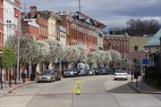 Beautiful historic building, 3rd floor walk up office in heart of village. Large windows w/view of Farmers Market. Exposed brick walls, built-in cubicles and shelving, kitchenette, etc. Close to train, bus and post office. Tenant responsible for $50 per month CAM for cleaning service plus Con Ed.