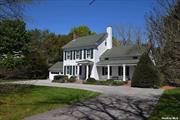 Welcome to this 1830 Historical Home on a shy 2 acre with large barn. Enter into a formal living room with wood burning stove, kitchen, huge sunroom with tons of light overlooking gold fish pond and lush gardens. The main floor also encompasses a family room with wood burning fireplace, half bath, and office/tv room with closet that can be used as a small bedroom. Upstairs are 3 bedrooms and additional room currently being used as an additional bedroom, full bath, and entrance to walk-up attic with plenty of space for for storage. This wonderland property is zoned for horses and is known for its many barn parties! Close to the protected Carmans River and the Wertheim National Wildlife Refuge. This property is made up of 2 separate lots, the main house sits on 1.21 acres with taxes of $10, 764.75, and there is a separate lot of .73 acres with taxes of $1142.42 which houses the barn for a total combined acreage of 1.94 & with taxes $11907.17