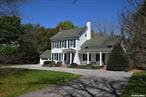 Welcome to this 1830 Historical Home on a shy 2 acre with large barn. Enter into a formal living room with wood burning stove, kitchen, huge sunroom with tons of light overlooking gold fish pond and lush gardens. The main floor also encompasses a family room with wood burning fireplace, half bath, and office/tv room with closet that can be used as a small bedroom. Upstairs are 3 bedrooms and additional room currently being used as an additional bedroom, full bath, and entrance to walk-up attic with plenty of space for for storage. This wonderland property is zoned for horses and is known for its many barn parties! Close to the protected Carmans River and the Wertheim National Wildlife Refuge. This property is made up of 2 separate lots, the main house sits on 1.21 acres with taxes of $11218.54, and there is a separate lot of .73 acres with taxes of $1190.72 which houses the barn for a total combined acreage of 1.94 & with taxes $12409.26