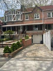 Welcome to this very well-maintained house located in the middle of a quiet, tree-lined block in the Flatbush neighborhood. The main level boasts a large balcony at the front entrance, a cozy vestibule complete with a coat closet, a spacious living room, a formal dining room, a generously sized kitchen area, and an enclosed porch leading to the backyard. Upstairs, you&rsquo;ll find three spacious bedrooms and a large bathroom, all featuring ample closet space. The lower level includes a garage for one car, a fully remodeled open space with high ceilings, a bathroom, tiled floors, and separate entrances at both the front and back of the house.  AS IS!