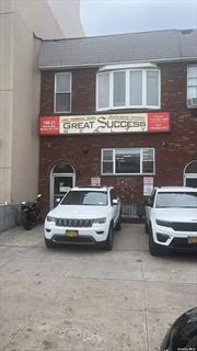 centrally located between Hillside and Jamaica Ave, office use and or development opportunity R6A, C2-4 zoning, large high ceiling full finished basement plus 2 floors, 4 full bathrooms, 2 parking spots in front of building, few blocks from Queens court and public transportation