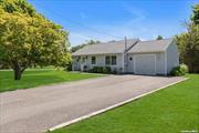 There&rsquo;s more than meets the eye on this shy half acre lot with this L-shaped Ranch home with a 1car attached garage as well as a 2 story 2 car detached garage. This updated three-bedroom, 1.5-bath ranch home features central air conditioning (CAC), laundry on main floor, and a beautifully renovate kitchen. The home has a sun-drenched living space, bathed in natural light from its eastern, western and southern exposures. Private deck for entertaining family & friends and large side yard for fun & games. The oversized two-car garage has endless possibilities with unfinished second floor. Property has room for a pool between the house and the detached garage and is also just 2 miles from the renowned Nassau Point Causeway beach. This property offers the perfect blend of tranquility and convenience and has 2 water access points just .3 mile from house to launch your canoe or kayak. Don&rsquo;t miss the opportunity to make this your North Fork dream home!