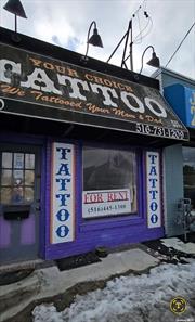 Super Prime Retail Space on Very busy main road (Hempstead Tpke ), Built in private Bathroom. Parking available in Rear. Property Taxes included in the rent. Tenant Pays Utilities. Very Convenient location, near Highways, shopping, etc. Previously a Tattoo shop. Workstation and sink in the back room. Available Immediately., Building Size:380sf