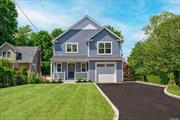 New Construction! Colonial, 4 Bedroom 2.5 Bath, Oak Floors, Custom Millwork And Moldings, Stainless Steel Appliances, Quartz Countertops, Central AC 2 Zone, Primary Bedroom Walk in Closet with Built in Organizers. Outside Entrance. Minutes From Huntington Village And Long Island Railroad.