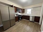 Bright & Sunny Newly Renovated Apartment for Rent! Ef, LR/DR, Eat in Kitchen with Stainless Appliances, 3 Bedrooms, Full Bath. Fresh Paint & Hardwood Floors Throughout. 1 Parking Spot in Driveway.