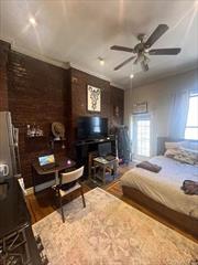 Studio Apartment in prime West Village location with w/d in unit and private balcony!**Available from June 9th to end of August (unfurnished) with option to extend after for a new 12 month lease.Unit includes; Washer / Dryer in unit, exposed brick, decorative fireplace, dishwasher, high, 11 foot ceilings. Updated Kitchen. Stainless steel appliances. Lofted section that can be used for storage or even a mattress to sleep. Apartment has a small balcony that overlooks back courtyard.Close proximity to transportation with the 1 (red) the A, C, E, (blue) as well as the B, D, F, M (orange) subway lines all nearby (0.2 mile walk according to maps, takes -5 mins)