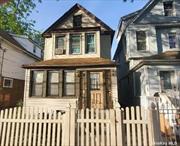 Legal 2 family detached house. 2 bed 1 bath over 2 bed 1 bath.  No access to interior. Being sold occupied & As-Is Priced accordingly.