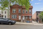 Welcome home to this beautifully maintained two family home in the highly desirable Windsor Terrace section of Park Slope. Both units boast an open, sun drenched living and dining area, beaming hardwood floors, spacious eat in kitchen with plenty of counter and cabinet space, beautiful fully updated bathrooms, and two oversized bedrooms. The first floor level unit has a full basement with full bath and two walk out entrances leading the front breezeway and oversized two car garage offering additional storage space. Amazing investment opportunity to live and generate additional income. Conveniently located near shops, restaurants, schools, trains, and more.