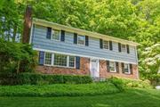 Move right into this charming brick-front 4 bedroom Colonial on a quiet cul-de-sac. Hardwood floors (as seen) throughout as well as a renovated gourmet dine-in kitchen with stainless steel appliances. Large living room with fireplace and sliders that lead to a brick patio. Enjoy dinners in the formal dining room. The second floor boasts a large primary bedroom with a balcony and walk-in closet. Enjoy 3 additional bedrooms plus a renovated hall bath. Close to train, town and Whole Foods. Young roof (7 years old) and freshly painted outside.