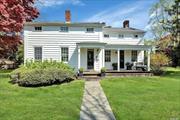 One of my all time favorites can now be yours! As you step onto this expansive 1.39 acre property in South Bayport, you can&rsquo;t help but feel as if you&rsquo;ve been transported to Sag Harbor Village to one of their legendary historic homes. Charm and character exude at every turn. A generous covered front porch offers a welcoming entrance. The first level boasts original wide plank hardwood floors, three fireplaces; two decorative/one gas burning, raised panel walls and stunning coffered ceiling. The newly renovated eat-in kitchen is a standout feature, marrying the original details with modern fixtures and appliances, flowing nicely into the adjacent formal dining room with dutch-door access to the front porch. The front sitting room, rear living room and full bathroom complete this floor. Upstairs, the spacious primary bedroom has a walk in closet and laundry center, complimented by two additional bedrooms and full bathroom. The rear deck is perfect for al fresco dining or just relaxing or take a dip in the pool and enjoying the property views. A lovely cottage accents the landscape, perfect for guests or storage. Designer touches throughout, just delightful!
