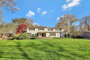 4500 sq ft of livable space in this 2022 renovated Colonial in Woodbury! Better than new construction with $23, 124.90 taxes without the STAR reduction! This home was lovingly renovated 2 years ago with a new large kitchen with Thermador appliances including a natural gas 6 burner stove with griddle & Sharpe drawer microwave, 52 bottle wine fridge, Huge Capacity Samsung Smart Fridge with TV. NEW baths have Grohe faucets, some with Toto toilets, and LED mirrors. Perfect for a mother/daughter with proper permits as the house has a private suite for Mom. Living Room with built in bookshelves, den with electric fireplace, Formal Dining Room. Perfectly set on a 1/2 acre property in Syosset School District, this SMART home has Kasa lighting. Ceiling speakers, Pergo Anti Microbial floors in den and chalk walls by play area. Finished basement at ground level adds to the livable sq ft - TV area, bar and lounge. The backyard is country Club living with an In ground vinyl pool with water features, Cambridge Pavers, outdoor kitchen with a BLAZE gas BBQ, sink and fridge- separate wifi for guests. 2 car garage, IGS, NEW 2024 Electric Panel, NEW whole house surge protection, NEW 2024 Carrier CAC Unit & NEW 2024 Carrier gas burner!! Syosset School District! This house has it all!