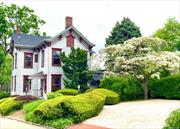 Zoned Office/Residence, this rare Victorian building, circa 1860, gives one the unique opportunity to fulfill their dream of establishing a single family home and/or office in the historic hamlet of Oyster Bay. This home is ideally situated within walking distance to town and charming neighborhoods. This property, designated a Landmark, has also been recognized by the Historical Society for its prominent architectural detailing, including, floor to ceiling windows, ornate exterior brackets, interior crown moldings and 9 foot ceilings. Near LIRR. park and beach, restaurants, museums, historic sites and other places of interest.