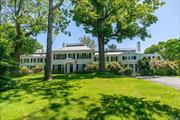 Nestled on 10 gently rolling acres, Holly Court is the perfect compound, a 1915 clapboard Colonial Revival home with 2 cottages, 2 barns, pool and a 5-car garage. A double height entry Foyer with fluted plaster ceiling medallion portends the character found throughout. With graceful archways, fine molding 6 fireplaces and original brass hardware, the 9-Bedroom, 9.5 Bath home is a rare offering. With an impressive provenance, the home was built as a farmhouse for the McKelveys, a cousin of FDR. The next owner, E.Q. Trowridge, a descendant of John Hancock, expanded the home. In the 1920&rsquo;s, the Living Room was paneled with wood from a NYC townhouse that was being demolished, and ultimately a whole wing was added around this room. The Living Room still retains the 4 wide oak floors, pine paneling and a marble travertine fireplace. In more recent years, the farm Kitchen was featured in Martha Stewart Living. It offers a Traulsen Refrigerator, Viking 6-burner stove with and double oven, 2 Viking Dishwashers, and incomparable ambiance with painted wood floors and original pantries. Charming details include a Library with herringbone floors, a Potting Room with sink, Wet Bar and a large Sun Porch with tiled floor. The Primary Suite has 2 marble Baths, outfitted closets and a home office. Additional Bedrooms all have full Bathrooms. Heating & cooling systems have been replaced, new shutters and partial slate roof, plus new balustrades are significant recent improvements. Gentle breezes will delight guests on the porch overlooking the walled gardens. The bucolic setting is an unparalleled oasis to relax, live and play with cutting gardens, lush lawns, terraces and majestic trees. Masterpiece Listing.