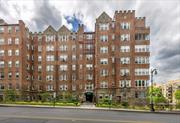 Welcome home to the Stonecrest, a beautiful pre-war, doorman building. This huge, sun-filled Junior 4 is meticulously maintained and just a 1/4 of a mile to the Larchmont Train Station. It has the convenience of being just moments to shopping, highways and trains. Enjoy the many local eateries and festivities while just steps away from home. This two-bedroom unit is vast, complete with hardwood floors. The livingroom leads to a dining area just outside the sunlit kitchen. Off the livingroom is a quiet solarium which can be used as a studio or office. All the windows in the sunroom are brand new. The primary bedroom is very spacious and set aside from the living area. There are closets galore and fabulous space. Residential street parking is available at $25 a year. It is a fun place to live. Come visit today!