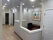 This commercial building is a MUST SEE! Location is everything, located in heart of Ronkonkoma. located close to ALL shops and transportation. This beautiful 1100 square foot is freshly painted, and furnished for your business.Perfectly suited for Doctor, Lawyer, Accountant or other professional. Additionally , Ample parking