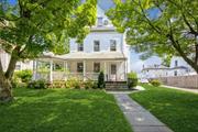 Nestled in the heart of historic Residence Park, this turn-of-the-century multi-family home is perfect whether you are an investor or a homeowner seeking additional  income. The large wrap-around front porch welcomes you to this two unit home. The first-floor apartment boasts a spacious eat-in kitchen, a corner fireplace in the living room, a primary suite with an adjoining office or nursery, an additional bedroom, hall bath and hardwood floors. The second apartment spans the second and third floors. The second floor has a combined living and dining room, large kitchen, two bedrooms and a hall bath. Two more bedrooms and a hall bath await you on the third floor. There is a nice, level backyard that is great for outdoor entertaining. A two car detached garage and driveway that accommodates up to ten cars provide for plenty of parking. This home is close to shopping, schools, bus routes, and the beautiful Glen Island Park on the Long Island Sound.