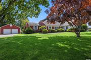 First time on the market for this Farm Ranch in the Hamlet of Saint James on Long Island&rsquo;s north shore. When you enter this mid century home, you will be greeted with warm sunlight from the living room windows overlooking the In the Ground Pool and tranquil backyard. You will find the Den through the French doors in the entrance hallway. The formal Living room has extensive crown molding and wood burning fireplace. The Formal Dining room is where you will find a slider to the deck and pool. This home features a first floor bedroom and additional two bedrooms upstairs. The Eat in Kitchen is where you will find your entrance to the Sun Room. Full partially finished basement provides an additional Family room with bar, laundry area and storage. This unique home has room for extended family with spacious additional living space (CO&rsquo;s in place), which features Bedroom, Full Bath, Eat in Kitchen and Living Room.