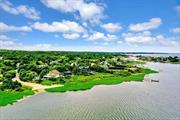 SOUTHAMPTON BEACH HOUSE WITH POOL Nestled in a beach enclave, surrounded by multi-million dollar homes, this bright home with a wraparound deck overlooking the bay and steps from the beach, features open living/dining space, 5+ bedrooms and 4 baths. The inground pool is surrounded by generous decking and the ample .50 of an acre leaves room for the possibility of expansion, water views and gorgeous sunsets. After a long day at the beach, come back for happy hour at your own beach with spectacular water views and sunset. Conveniently located to Southampton, Hampton Bays as well as both Ocean and Bay beaches, this casual home is ready for memories to be made. steps to your boat with mooring rights.