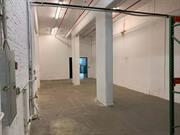 A medium size suite with High ceiling, water, drain, Double entry doors for access. Very secure. Venting easily installed. Large 6K Lb freight elevator can accommodate Forklift. 100 amp 3 phase. Woodworker, Cabinet Maker, Manufacturing, E-Commerce, Work Shop etc.